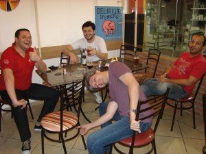 Fabrício, Rodolfo, Duda e Fernandinho.