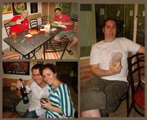 G1 e G2 (os Gustavos), Daniel e Anna Regina e Vini.