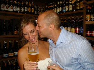 O lindo casal: Tati e Bechelli.