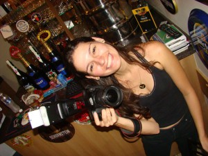 A fotógrafa Juliana Buosi, que registrou tudo!
