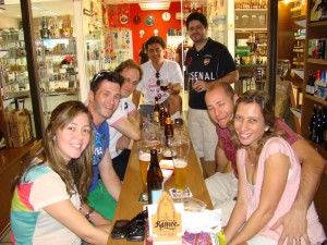 Vivi, o alemão, Daniel, Magalhães, Samuel, Bechelli e Tati.