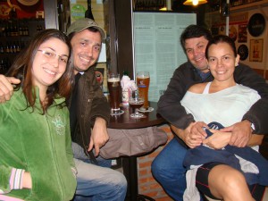 Lívia, Alexandre, Geraldo e Edenir (mais conhecida como Preta).