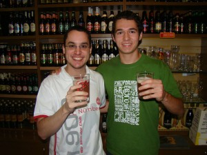 Ximbica e o amigo brasuca-americano.