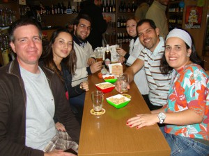 Guxtavo, Ju, Roger, Lili, Urs e Cla.