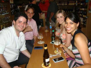 Samuel e Eduardo com Maria Alice e Priscila.