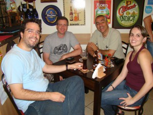 Daniel, Guxtavo, Sílvio e Luíza.