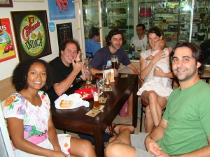 Vivi, Betão, Michael, Ulli com Sofia e.... Vessecchi!!!