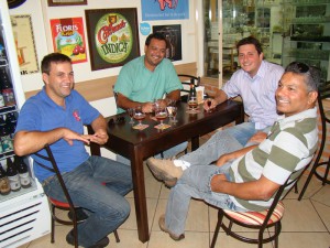 Adriano, Jonas, Egídio e Valmir.