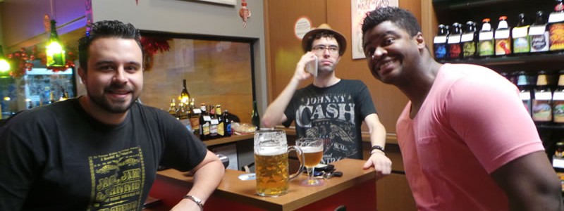 Fábio, Vitão e Renatão.